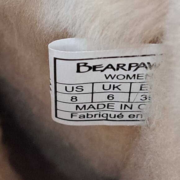 Bearpaw Boots Women's Embossed Suede Emma Short Mid Calf Winter Snow Brown sz 8 - Picture 4 of 7